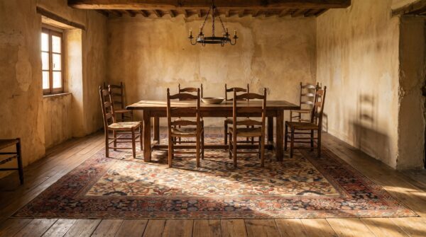 Allover design ivory color antique persian wool pile sultanabad carpet 10 Allover design ivory color antique persian wool pile sultanabad carpet (sku 20916) - room view