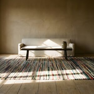 Allover Geometric 1930s Antique Hand Knotted Pile Multicolor Jewel Tones Wool American USA Hallway Runner Rug (SKU 25684) - room view