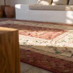 Antique American Hooked Rug American 1930s (SKU 17208) - in-room detail