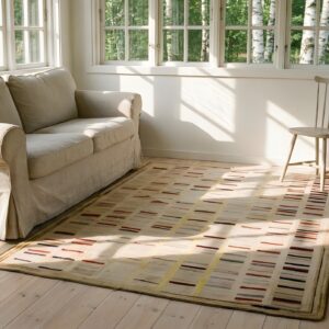 Antique American Hooked Rug American Allover 1920s (SKU 23860) - room view