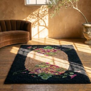 Antique American Hooked Rug America 1940s (SKU 18699) - room view