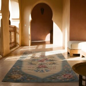 Antique American Hooked Canada Ivory 1935 Rug (SKU 25379) - room view