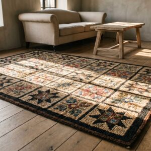 Antique American Hooked Rug Hallway Runner Wool (SKU 17940) - room view