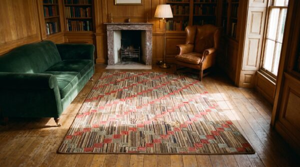 Antique american hooked rug american multicolor 1900s multicolor 9 Antique american hooked rug american multicolor 1900s multicolor (sku 20804) - room view