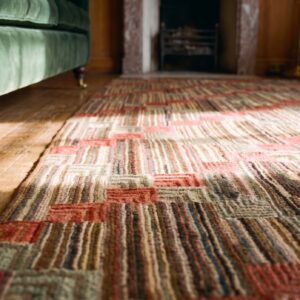 Antique American Hooked Rug American Multicolor 1900s Multicolor (SKU 20804) - in-room detail