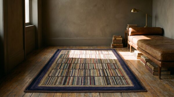 Antique american hooked rug american multicolor 1925 7 Antique american hooked rug american multicolor 1925 (sku 19902) - room view