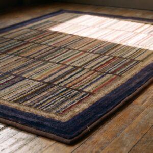 Antique American Hooked Rug American Multicolor 1925 (SKU 19902) - in-room detail