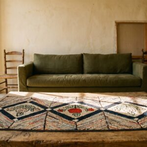 Antique American Hooked Rug American Multicolor 1930s Multicolor (SKU 19231) - room view