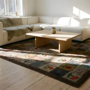 Antique American Hooked Room Size Wool Multicolor Rug (SKU 25823) - room view