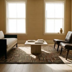 Antique American Hooked Rug Small Scatter Size Multicolor (SKU 24916) - room view