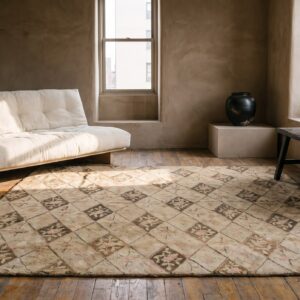 Antique American Hooked Usa Allover Rug (SKU 20573) - room view