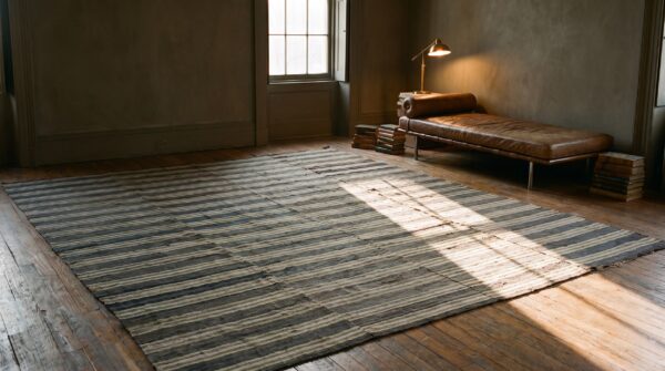 Antique american rag rug america 1900s 8 Antique american rag rug america 1900s (sku 20598) - room view