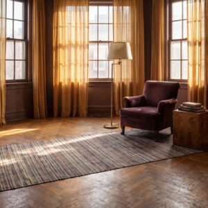 Antique American Rag Hallway Runner Cotton Multicolor Rug (SKU 25544) - room view