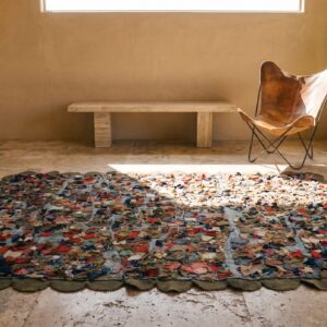 Antique American Rag Rug American Multicolor 1875 (SKU 21496) - room view