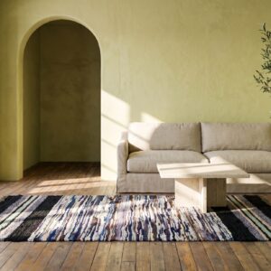 Antique American Rag Rug American Multicolor 1940s (SKU 21384) - room view