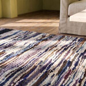 Antique American Rag Rug American Multicolor 1940s (SKU 21384) - in-room detail