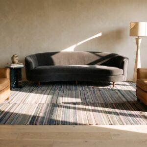 Antique American Rag Room Size Cotton Multicolor Rug (SKU 25559) - room view