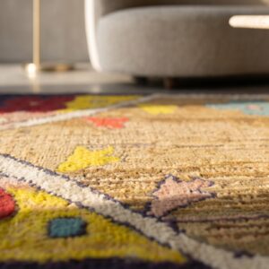 Antique American Usa Wool Hand Knotted Pile Rug (SKU 17470) - in-room detail