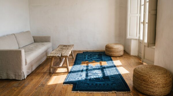 Antique animal motif wool pile chinese saddle horse cover rug 7 Antique animal motif wool pile chinese saddle horse cover rug (sku 22041) - room view
