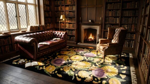 Antique art deco chinese allover geometric knotted rug 29 Antique art deco chinese allover geometric knotted rug (sku 24747) - room view