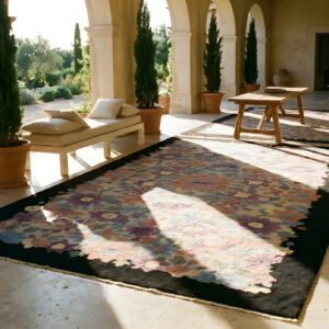 Antique Art Deco Chinese Floral, Medallion Multi 1920s Rug (SKU 23896) - room view