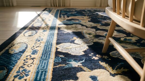 Artistic animal design antique room size chinese peking rug (sku 25167) - in-room detail