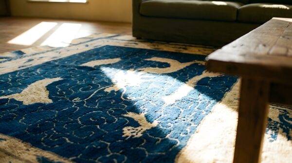 Antique artistic chinese dragons design wool pile hand knotted rug 18 Antique artistic chinese dragons design wool pile hand knotted rug (sku 24776) - in-room detail