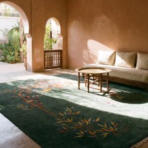 Artistic Seafoam Green Color Antique Room Size Deco Chinese Carpet (SKU 25303) - room view