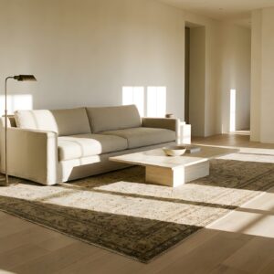 Antique Axminster Hallway Runner Wool Multi Rug (SKU 24219) - room view