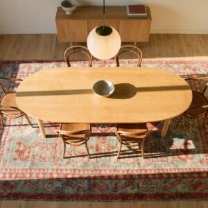 Beautiful Seafoam Green Color Tribal Pattern Antique Cotton Indian Agra Area Rug (SKU 21357) - styled overhead view