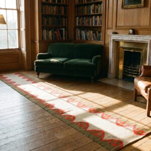 Antique Bessarabian Flat Woven Hallway Runner Rug (SKU 19417) - room view