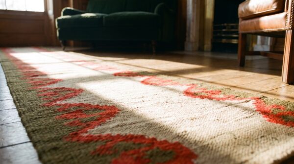 Antique bessarabian flat woven hallway runner rug 10 Antique bessarabian flat woven hallway runner rug (sku 19417) - in-room detail