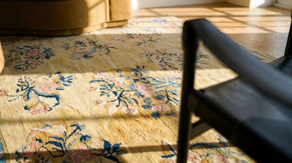 Antique besserabian ukraine flat weave rug 9 Antique besserabian ukraine flat weave rug (sku 25699) - in-room detail