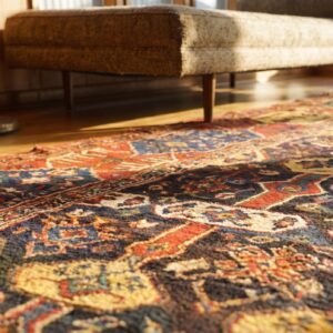 Bold Late 19th Century Antique Colorful Persian Tribal Bakhtiari Oversized Carpet (SKU 18799) - in-room detail