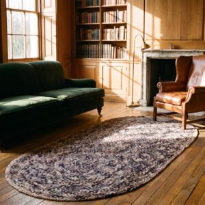Antique Braided Oval Small Scatter Size Wool Multicolor Rug (SKU 20608) - room view