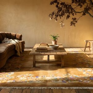 Antique Wool Hand Knotted Pile Brown Earth Tone 1935 Rug (SKU 24979) - room view