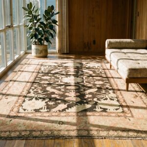 Brown Late 19th Century Tribal Antique Caucasian Karabagh Long and Narrow Gallery Carpet (SKU 19615) - room view