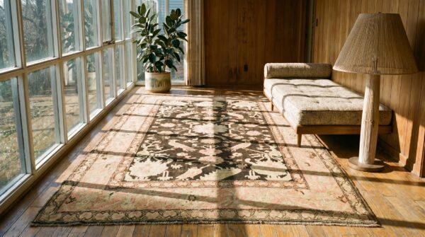 Brown late 19th century tribal antique caucasian karabagh long and narrow gallery carpet 10 Brown late 19th century tribal antique caucasian karabagh long and narrow gallery carpet (sku 19615) - room view
