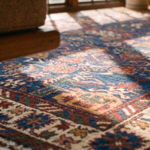Antique Caucasian - Bidjov Caucasian Knotted Rug (SKU 20973) - in-room detail