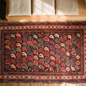 Antique Caucasian - Karabagh Caucasian 1890s Rug (SKU 21464) - styled overhead view