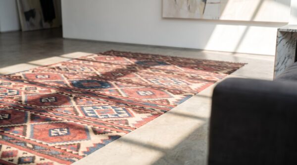 Antique caucasian - kilim caucasian flat weave rug 8 Antique caucasian - kilim caucasian flat weave rug (sku 18583) - in-room detail