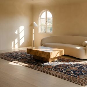 Antique Caucasian Kuba Hallway Runner Wool Blue Rug (SKU 25508) - room view