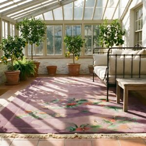 Antique Chinese - Art Deco Wool Purple Rug (SKU 25049) - room view