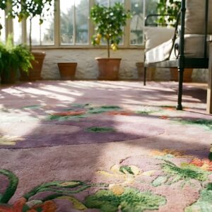 Antique Chinese - Art Deco Wool Purple Rug (SKU 25049) - in-room detail