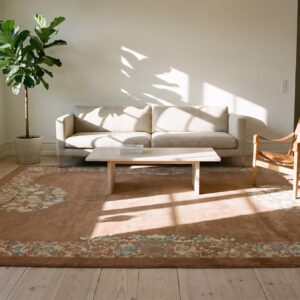 Antique Wool Chinese - Art Deco Knotted Rectangle Room Size 1930s Rug (SKU 22577) - room view