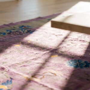 Antique Chinese - Art Deco Room Size Wool Purple Rug (SKU 25093) - in-room detail