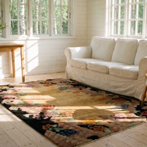 Antique Chinese - Art Deco Small Scatter Size Wool Ivory Rug (SKU 24824) - room view