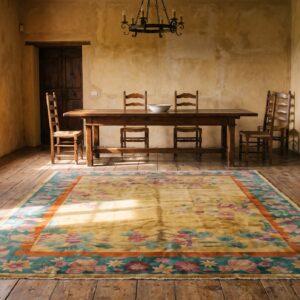 Antique Chinese - Art Deco Yellow 1920s Rug (SKU 23032) - room view