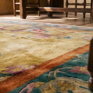 Antique Chinese - Art Deco Yellow 1920s Rug (SKU 23032) - in-room detail