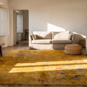 Antique Chinese - Art Deco Yellow 1930s Rug (SKU 23142) - room view
